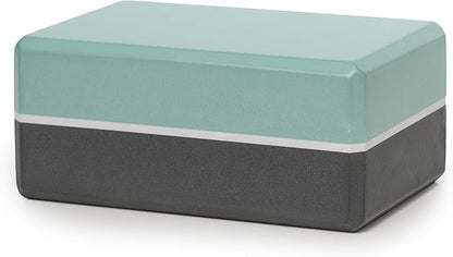 Sunshine Yoga 4" Striped Yoga Block, 10 Pack Bulk EVA Foam Yoga Blocks, Firm and Supportive Yoga Brick, Balance Foam for Stretching, Pilates, and Workout, 4" x 6" x 9"