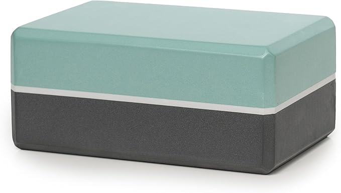 Sunshine Yoga 4" Striped Yoga Block, 6 Pack Bulk EVA Foam Yoga Blocks, Firm and Supportive Yoga Brick, Balance Foam for Stretching, Pilates, and Workout, 4" x 6" x 9"