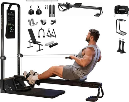 Gym Monster 2 Family Plus & Weight Lifting Belt & Gym Accessories Organizer & Skiing Handles 2 Bundle