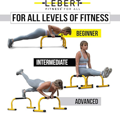 Lebert Fitness Parallette Push Up Bars Dip Station