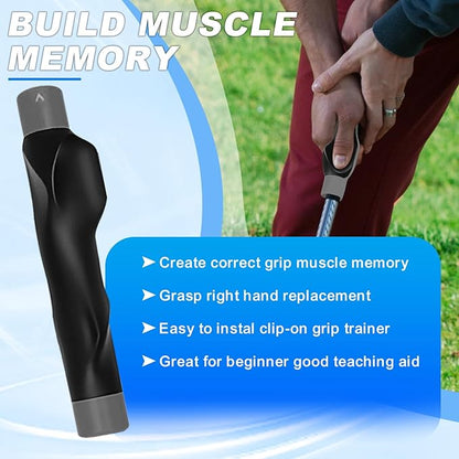 Golf Grip Trainer, Golf Club Grip, Golf Grip Training Aid, Helps Improve and Train Correct Hand Position (Right Hand )
