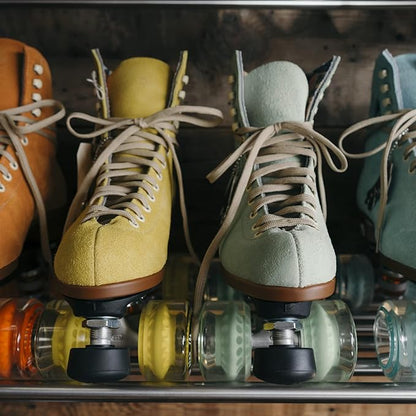 FREEDARE Roller Skate Wheels 54mm/58mm and Bearings Indoor Outdoor Luminous Light Up 83A with T Tools for Double Row Skating and Skateboard (8 Pack)