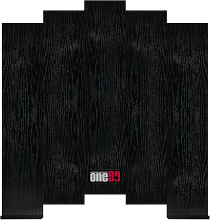 Knock-down Dartboard Backboard for A Large Area of Wall Protection Free Combination for Various Set-up Options Wooden Backboard with Black Veins Mounting Kits and Instructions Included Dartboard