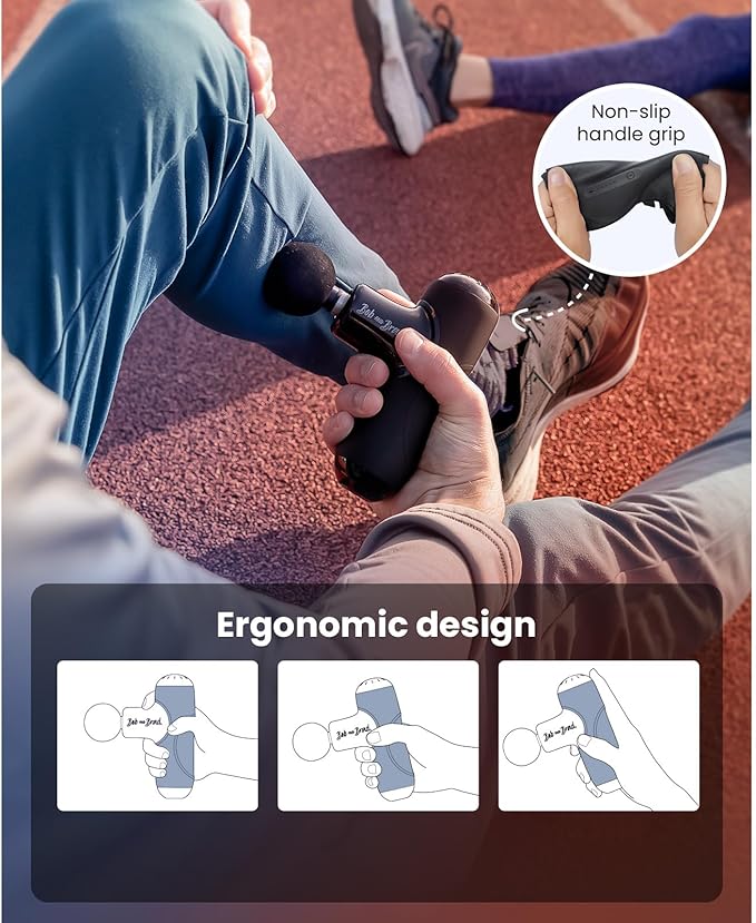 BOB AND BRAD Q2 Pro Mini Massage Gun with Heat and Cold Head,Pocket-Sized Deep Tissue Massager Gun,Portable Percussion Muscle Massager Gun, Ultra Small&Quiet Muscle Massage Gun