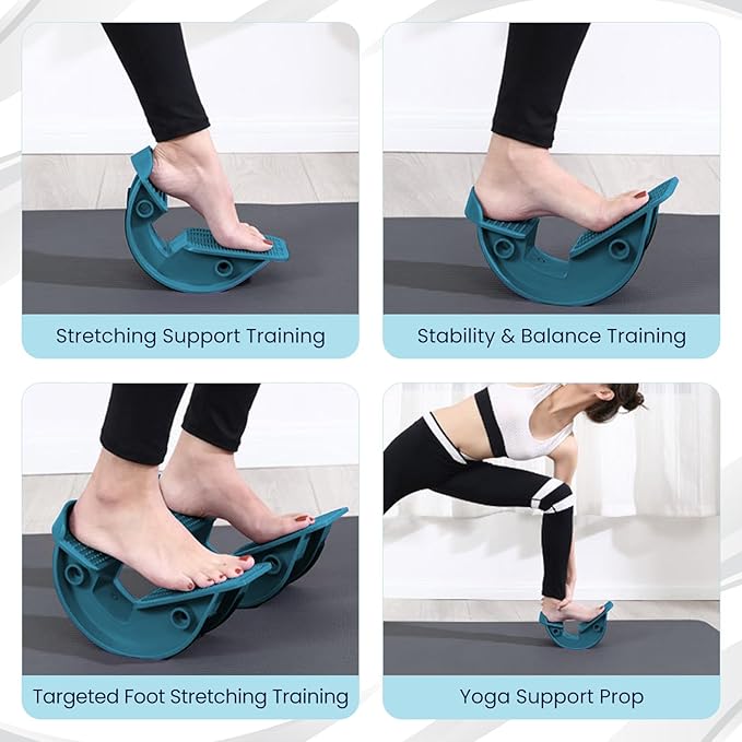 Foot and Calf Stretcher- Foot Rocker,Stretching Strap for Plantar Fasciitis Stretcher