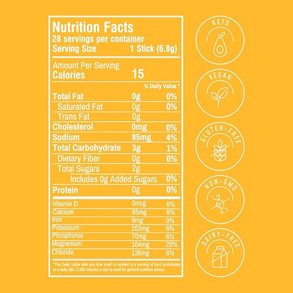 FlavCity Pineapple Coconut Electrolytes Powder Packets - 28 Hydration Packets - No Added Sugar - Hydration Powder with Real Fruit & Unrefined Sea Salt - Keto & Gluten-Free (28 Stick Packs)