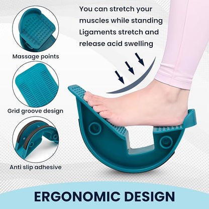 Foot and Calf Stretcher- Foot Rocker,Stretching Strap for Plantar Fasciitis Stretcher