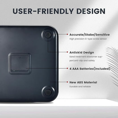 EILISON Highly Advance 2-in-1 Digital & Analog Weighing Scale for Body Weight-400lbs, 4 High Precison GX Sensor Accurate, Thick Tempered Glass, Extra Large Display (red) (Smart Red)