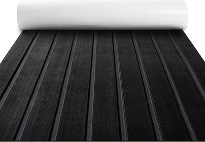 FOCEAN Boat Flooring EVA Foam Boat Decking Faux Teak Marine Flooring Boat Mat Boat Carpet Sheet for Motorboat RV Yacht Kayak Surfboard, 94.5"x 47.2"/35.4"/23.6"/15.7"