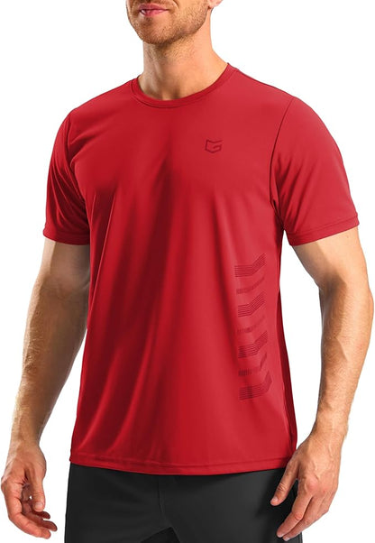 G Gradual Men's Workout Shirts Quick Dry Athletic Running T-Shirts Lightweight Moisture Wicking Short Sleeve Sports Gym Tops