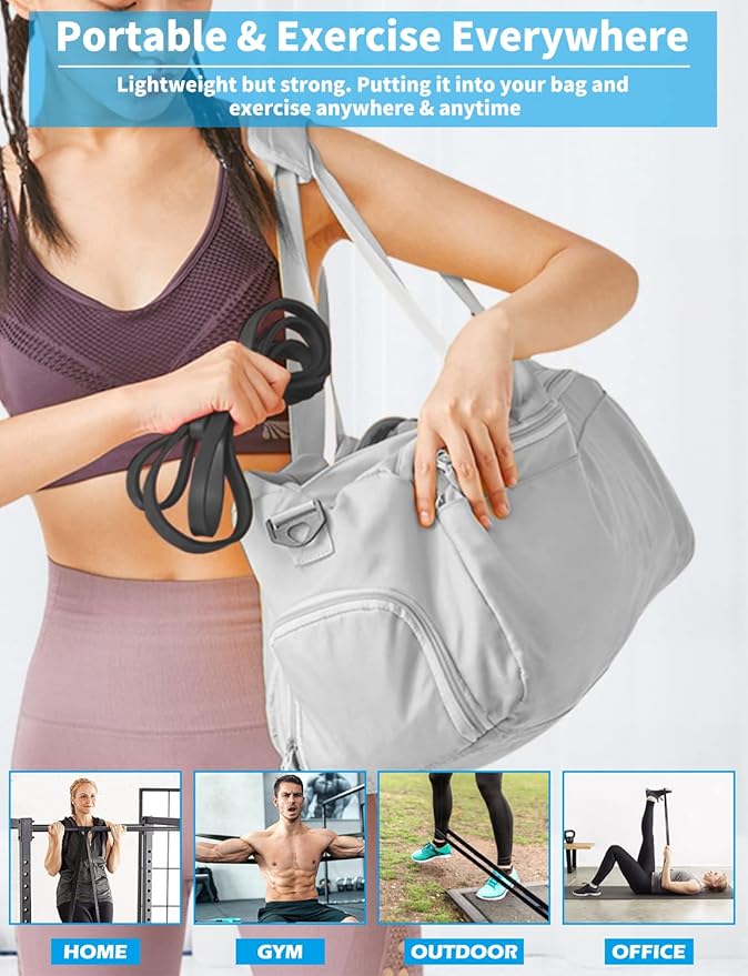 Pull Up Bands, Resistance Bands, Pull Up Assistance Bands Set for Men & Women, Exercise Workout Bands for Working Out, Body Stretching, Physical Therapy, Muscle Training