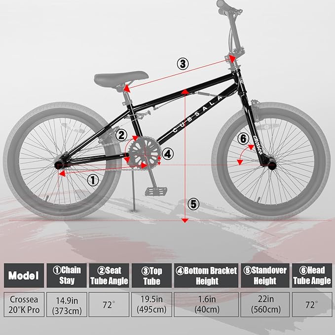 Freestyle BMX Bike, 18 20 Inch Kids Bicycle for 5-13 Years Old Kids and Beginner Level Rider, Multiple Colors