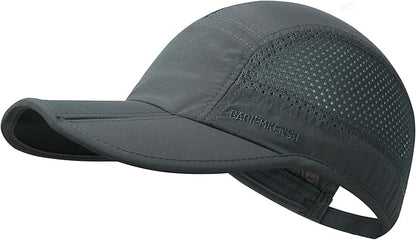 GADIEMKENSD Mens Folding Outdoor Hat Long Brim UPF 50+ Sun Protection
