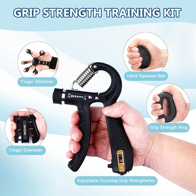 10 Pack Grip Strength Trainer Kit