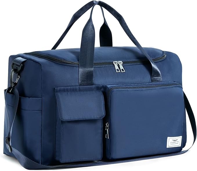 FIORETTO Women's Gym Duffle Bag with Shoes Compartment, 37L Capacity, Ideal for Travel, Gym, Sports, Duffel, Weekender