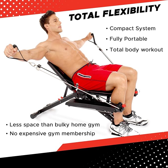 Compact Design, Home Gym, Versitiale Exercises, Workout Equipment,