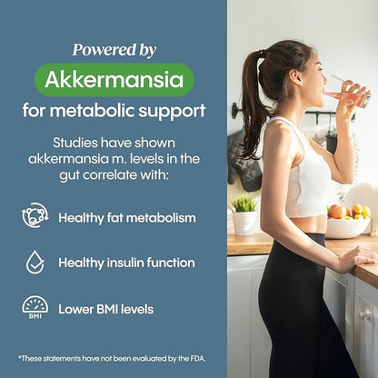 Hydralyte Plus Metabolic Support - Sugar-Free Electrolytes + Akkermansia Probiotic for Women and Men - Blend of Prebiotics and Probiotics for Digestive Support + Fiber (30 Pack, Blood Orange)