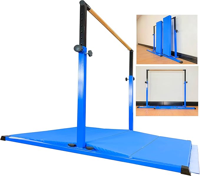 4FT/5FT Gymnastic Bar Set Gymnastics Horizontal Bar Gymnastics Kip Bar for Kids Home Use