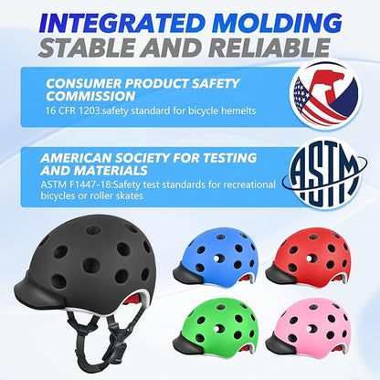 Kids Bike Helmet for 5-8-14 Kids Skateboard Helmet Boys Girls Child Youth Adjustable Lightweight Ventilation and Multi-Sports Scooter Cycling Roller Balance Bike