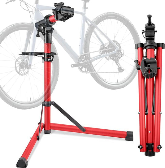 Gioventù E Bike Repair Stand Bicycle Stand(Max 110lbs) - Bike Stand for Maintenance with Super-strong Clamp, Heavy Duty Mechanics Workstand for E-bikes, Mountain Bikes and Road Bikes