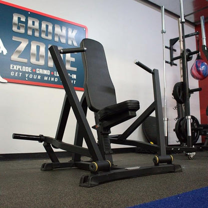 Gronk Fitness Seated Chest Press | Plate Loaded Chest Press Machine for Ultimate Gains | Bench Press Machine Workout | Use with 2" Olympic Plates