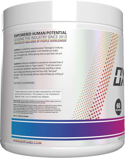 EHP Labs OxyShred Pre Workout Powder - Preworkout Powder with L Glutamine & Acetyl L Carnitine, Energy Boost Drink - Rainbow Candy, 60 Servings