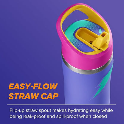 Gatorade 'Overtime' 22oz Stainless Steel Water Bottle, Straw Cap, Purple/Pink