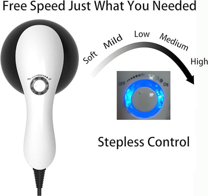 Handheld-Cellulite Massager, Body Sculpting-Machine Full Body Massager Hand Held Back-Massager Electric Foot Massager, Body Shaper for Women, Celulitis-Remover Machine with 4 Massage Wand Attachment