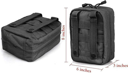EMT Pouch MOLLE Ifak Pouch Tactical MOLLE Medical First Aid Kit Utility Pouch Carlebben (with Medical Supplies)