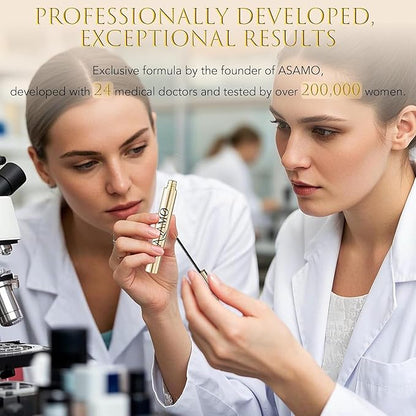 Eyelash Growth Serum – 15 Plant Extracts for Longer, Denser & Robust Lashes,Boosts Natural Lash Development,eyelash serum,Enhance Natural Beauty, Hypoallergenic Oil Free,lash growth serum（PURE GOLD）