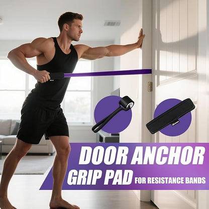 WHATAFIT Resistance Bands, Pull Up Assistance Bands, Exercise Bands, Workout Bands Set for Men and Women Home Fitness, Body Stretching, Strength Training, Physical Therapy