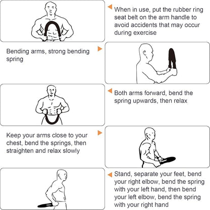 INNOLIFE Power Twister Bar, Adjustable Chest Expander, Upper Body Exercise Equipment for Chest Workout, Shoulder, Forearm, Bicep and Arm Strengthening Workout Equipment