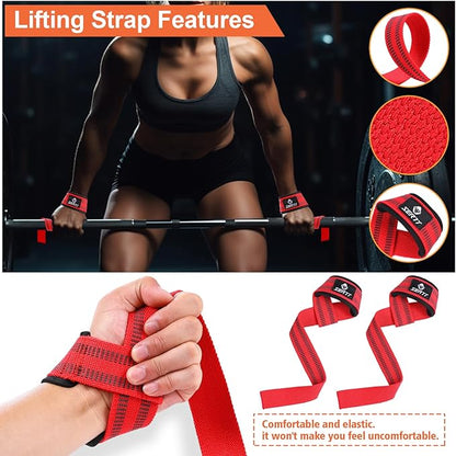 12Pcs Foam Barbell Pad Set for Squats 1 Gym 1 Carry 2 Lifting 2 Ankle 3 Ankle 3 Hip