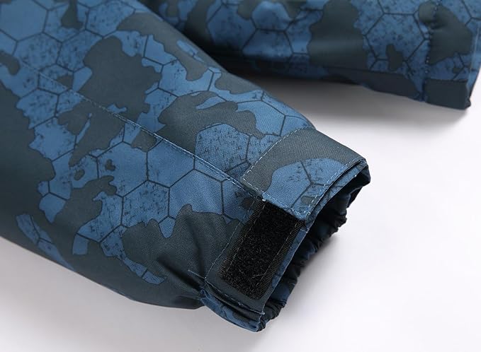 Keevoom Boys Winter Coat Ski Jacket Windproof Kids Snowboard Warm Fleece Snow Coat Waterproof Outdoor Hooded Ski Coats