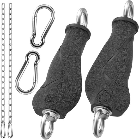 Lat Pull Down Machine Attachment, Tricep Rope Cable Attachment for Gym Cable Machine, Ergonomic Tricep Rope Exercise Handle Accessories for Home Gym