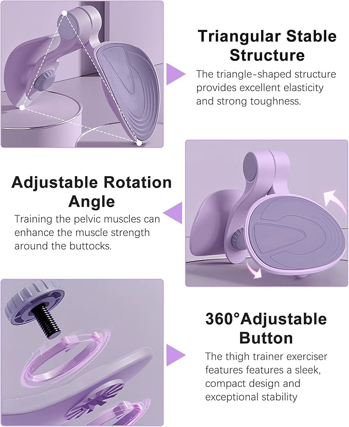 Hip Trainer Kegel Exerciser, Pelvic Floor Trainer, Kegel Trainer for Postpartum Rehabilitation, Trimmer Inner Thigh, Thigh Toner Workout