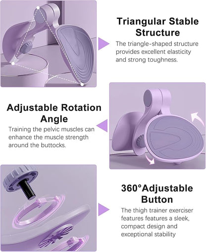 Hip Trainer Kegel Exerciser, Pelvic Floor Trainer, Kegel Trainer for Postpartum Rehabilitation, Trimmer Inner Thigh, Thigh Toner Workout
