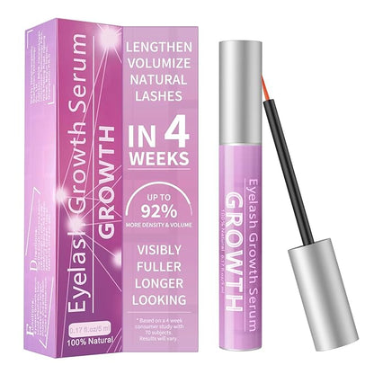 Eyelash Growth Serum Volumizing Lash Serum For Eyelash Growth Longer & Thicker Lash Enhancing serum With Natural Formula Vegan & Cruelty-Free (5mL)