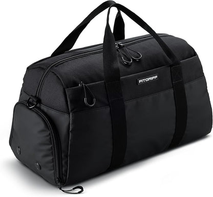 Fitgriff® Gym Bag V2 for Men and Women with Shoe & Wet Compartment - Duffle Bag for Travel, Sports, Fitness and Workout