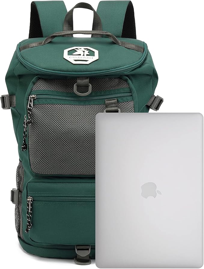 Kalesi Gym Duffle Bag Backpack 4-Way Waterproof with Shoes Compartment for travel Sport Hiking laptop (Green)