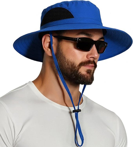 EINSKEY Wide Brim Sun Hat, UPF 50+ UV Protection Waterproof Packable Bucket Hat for Men & Women, Fishing Hiking Beach Garden
