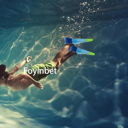 Kids Swim Fins,Short Kids Fins Youth Swimming Flippers for Lap Swimming Training for Children Girls Boys Beginners