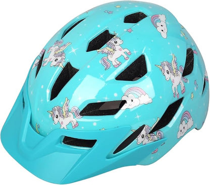 Kids Bike Helmet,Bavilk Kids Boys Girls Bike Helmets with LED Light Detachable Visor Children Youth Teen Multi-Sport for Skating Cycling Scooter Skateboard Adjustable & Lightweight 19.7"-22.4"