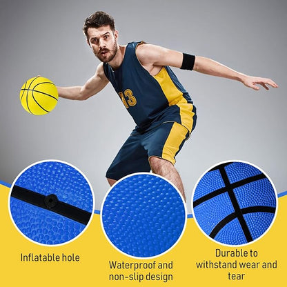 Jerify 12 Pack Official Size Rubber Basketballs for Kids Child Junior Youth Indoor Outdoor Sports Basket Balls with Pump Back to School Student Gifts Operation Christmas Bulk Items