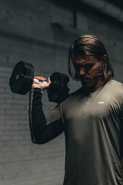 NÜOBELL® Adjustable Dumbbell Set, 5-50 LB or 5-80 LB, Easy Twist 2024-25 Model, All-In-One Weights Set (Pair) for Home, Original Manufacturer