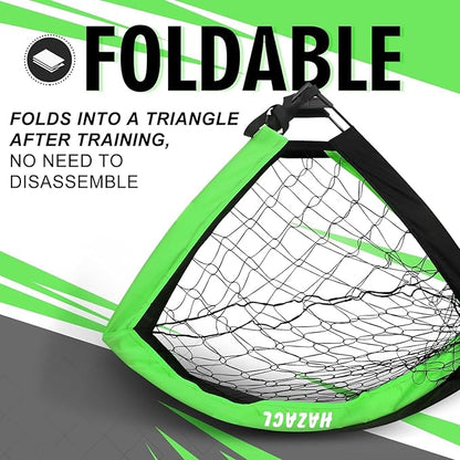 Kids Soccer Goal for Backyard, 6x4 9x5 FT Portable Soccer Nets Pop Up with Ball, Agility Ladder, Cones, Target & Carry Bag for Toddler Youth Outdoor Indoor Training Practice Sports Games Play