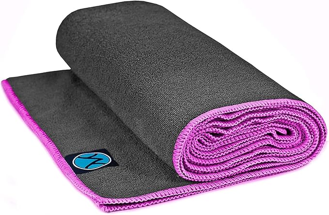 Youphoria Yoga Microfiber Non-Slip Towel - Hot Yoga Mat Towel for Enhanced Grip and Sweat Absorption