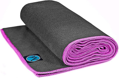 Youphoria Yoga Microfiber Non-Slip Towel - Hot Yoga Mat Towel for Enhanced Grip and Sweat Absorption