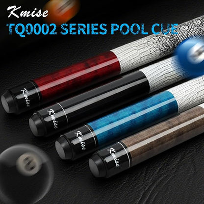 Kmise Professional Low-Deflection Pool Cue Stick, 58'' Canadian Hard Maple Wood Billiard Cue, 13mm Leather Tip, 3D Anti-Slip Grip, Precision Control for Adults/Beginners/Pros