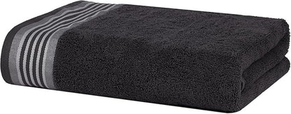 CASA COPENHAGEN® He & She 10 Pieces Hand Towel Set, Granite Grey + Mirage Grey, 550 GSM, 16x28 Inches, Designed in Denmark Super Soft and Absorbent, Egyptian Cotton Towels for Bathroom & Kitchen